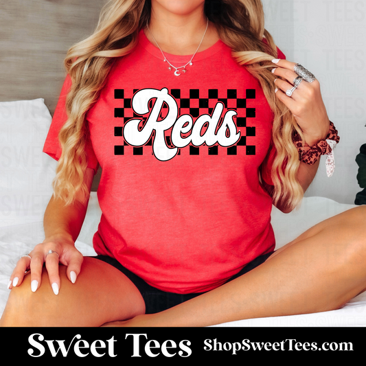 Reds Checker tee - Red