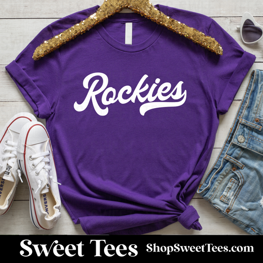 Rockies Vintage Script tee