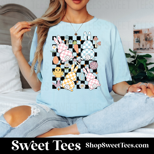 Checker Easter Peep tee