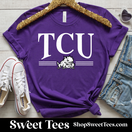 TCU Classic Line tee