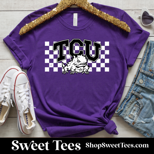 TCU Checker tee - Purple