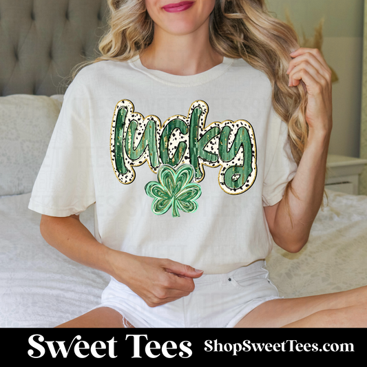 Dotted Lucky tee