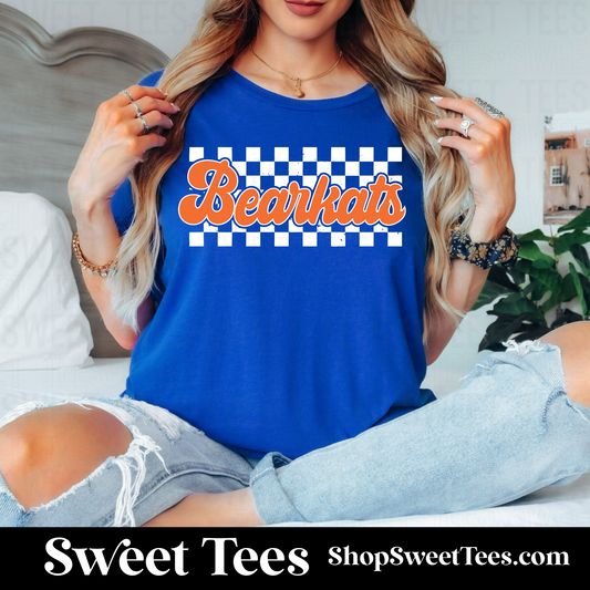 Bearkats Checker tee - Blue