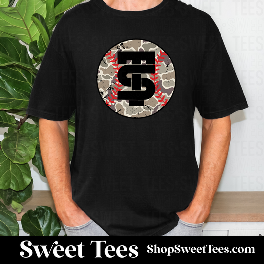 Texas Slam Camo Baseball tee