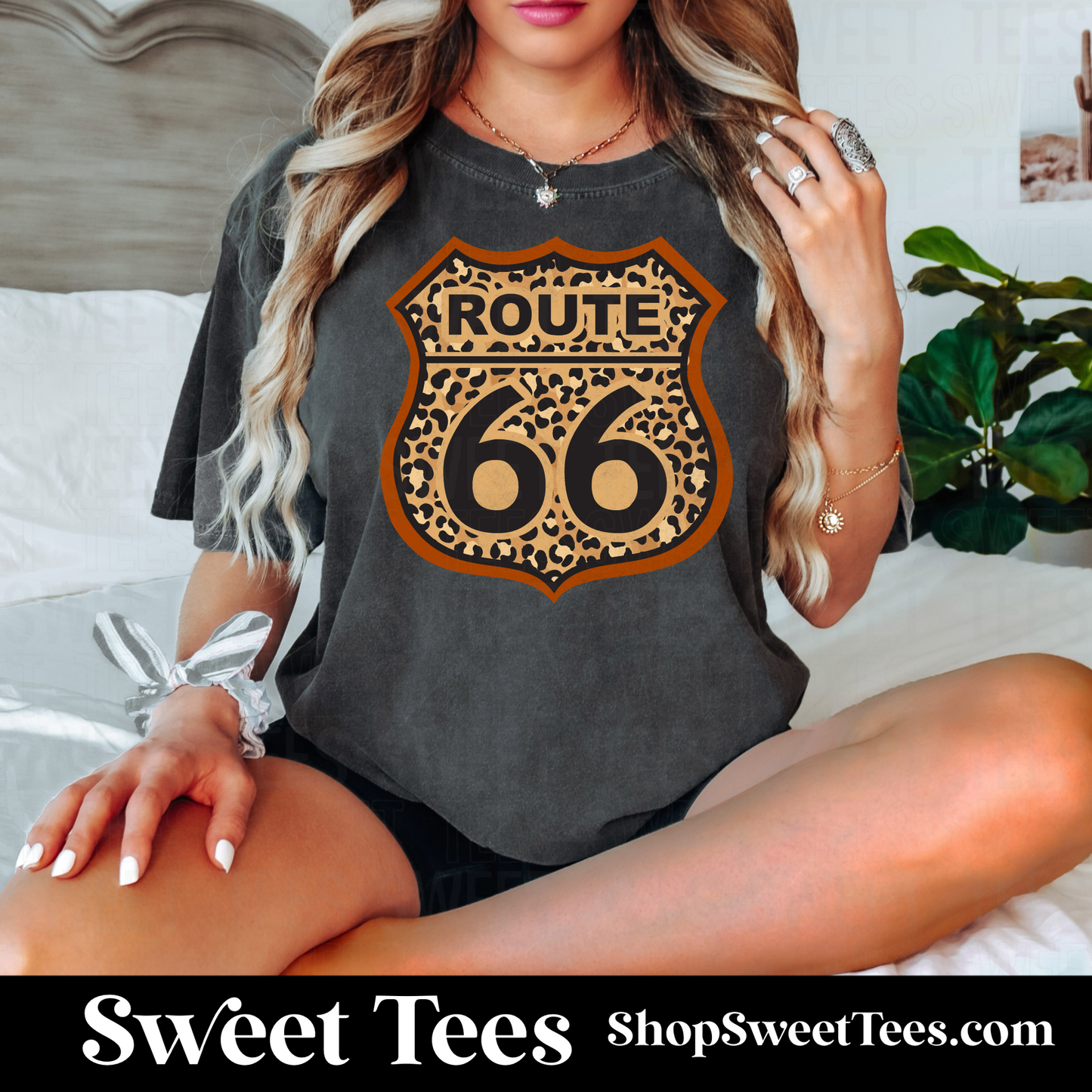 Route 66 tee - Pepper