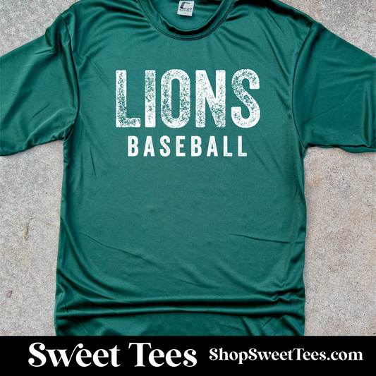 Lions Baseball Vintage Rough drifit tee