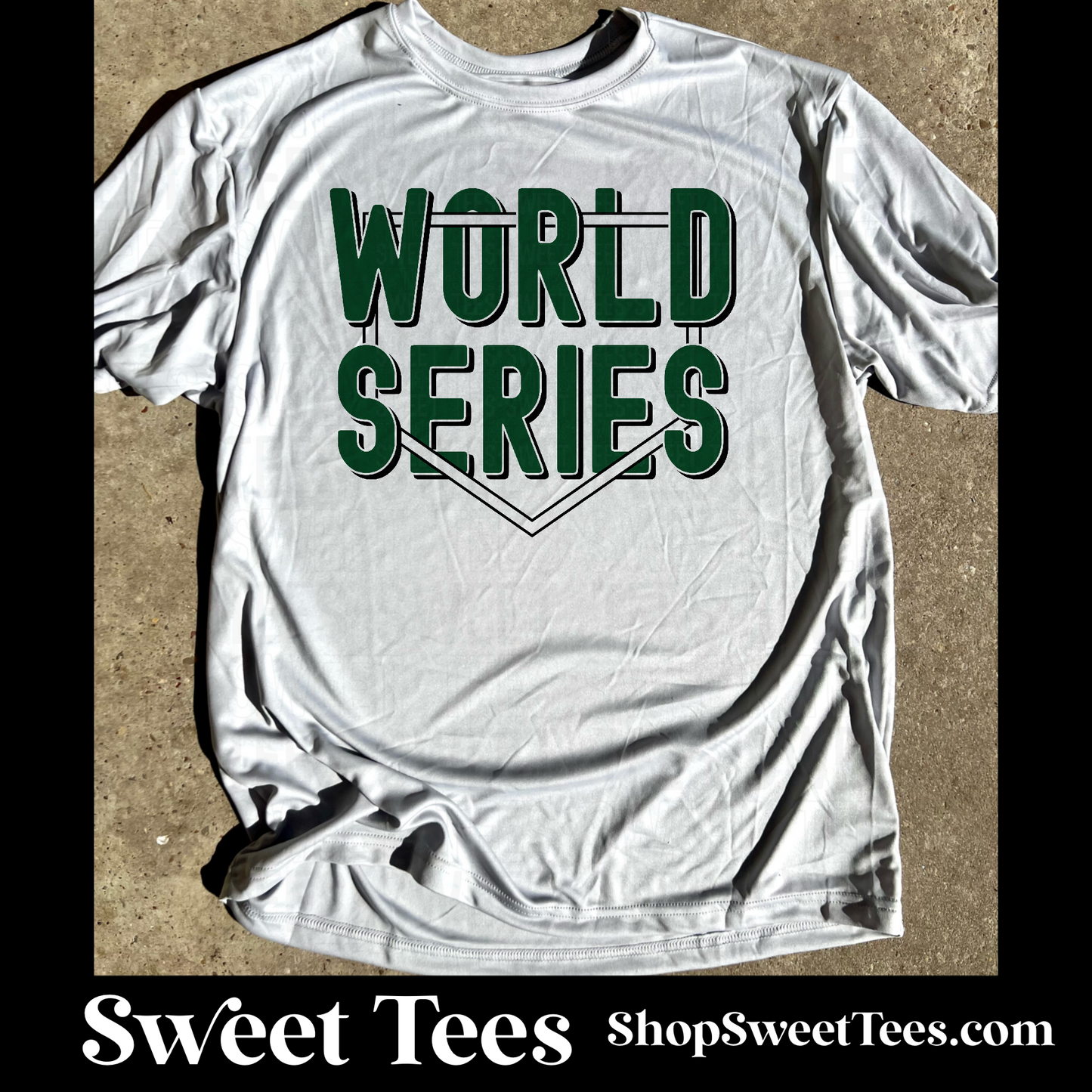 World Series Over Under Plate Drifit tee - Silver