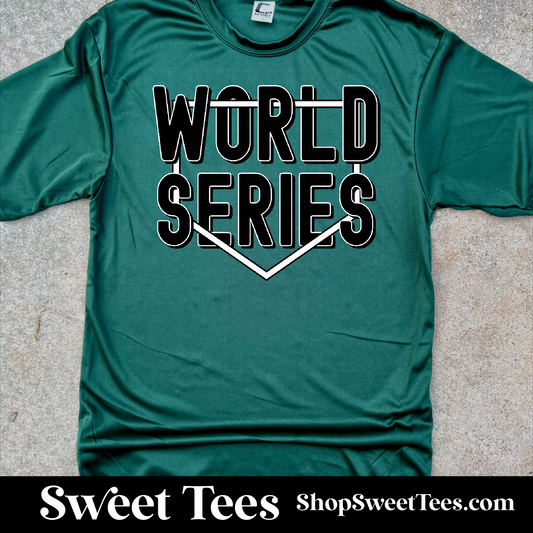 World Series Over Under Plate Drifit tee - Forest