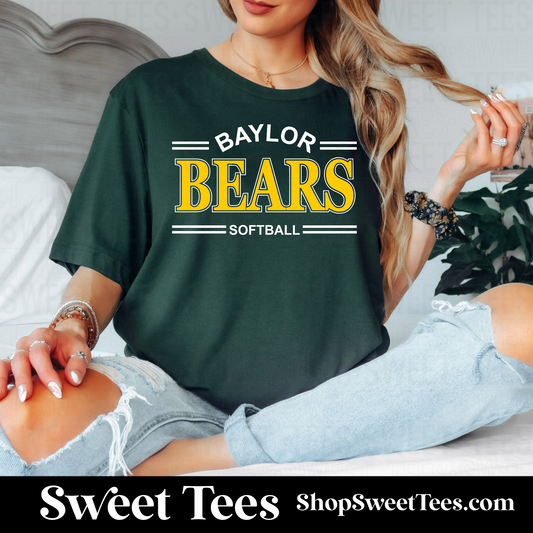 Baylor Bears Line the Text tee