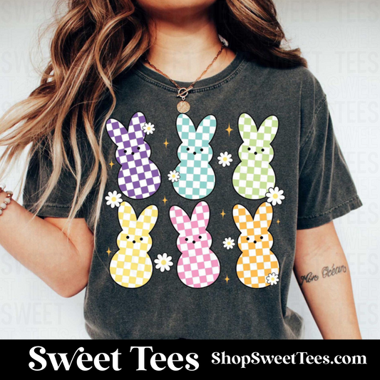 Checkered Peeps tee