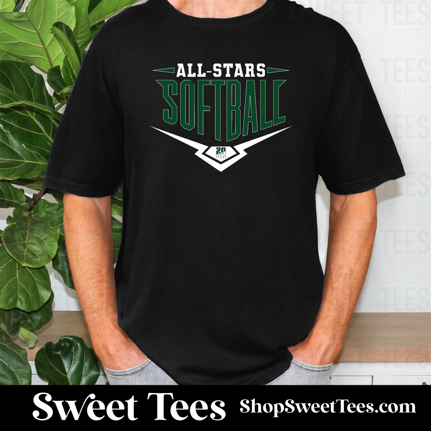 All-Stars Softball 001 tee - Black