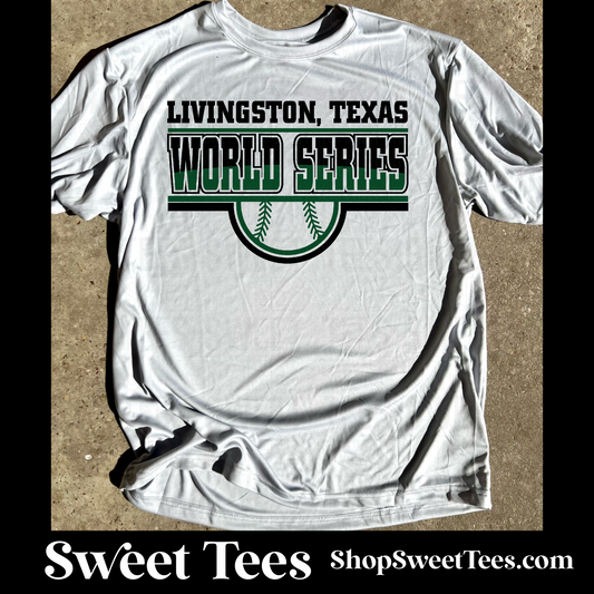 Livingston World Series Drifit tee - Silver
