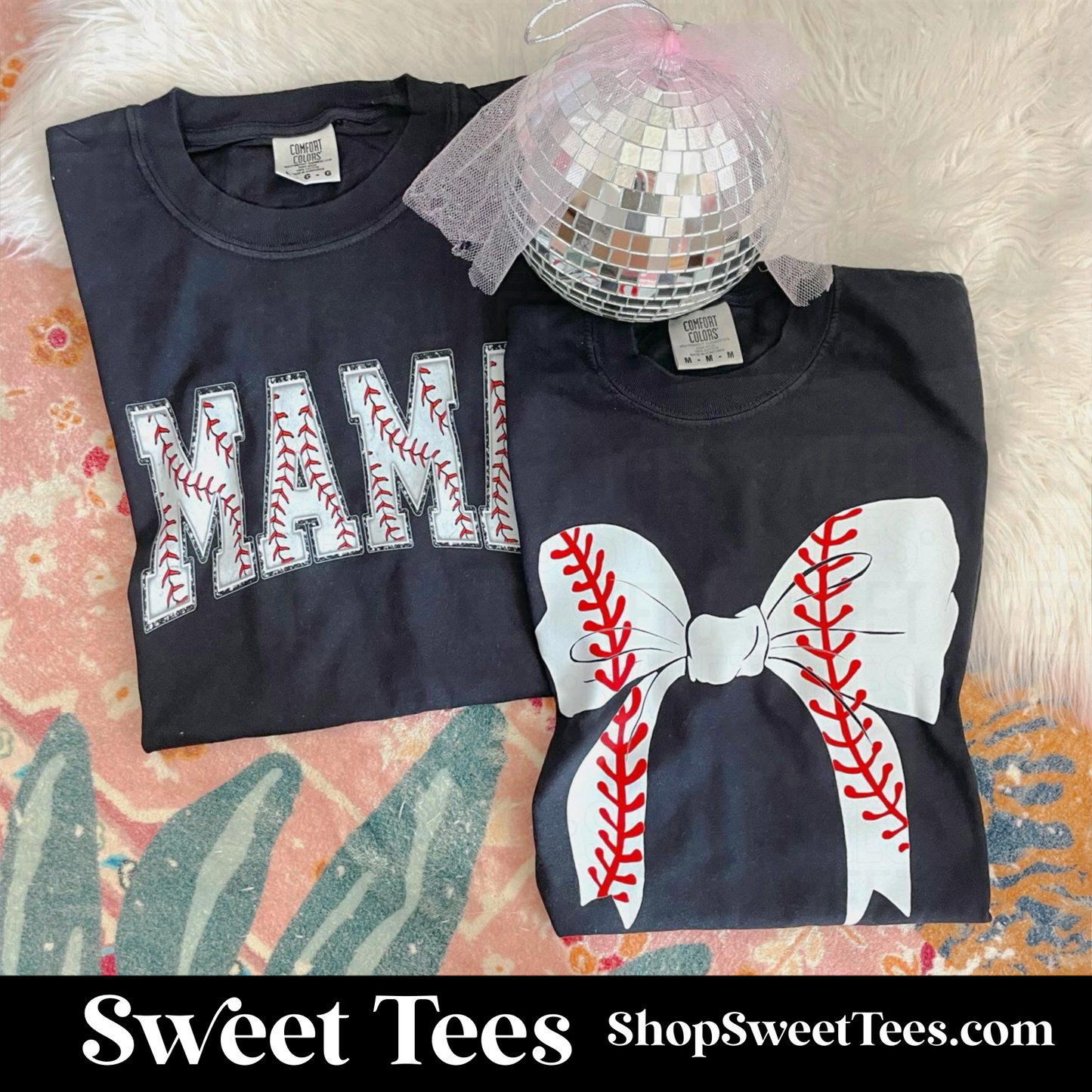 Baseball Mama + Bow Combo