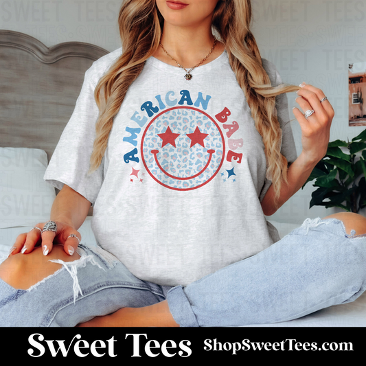 American Babe Smiley tee