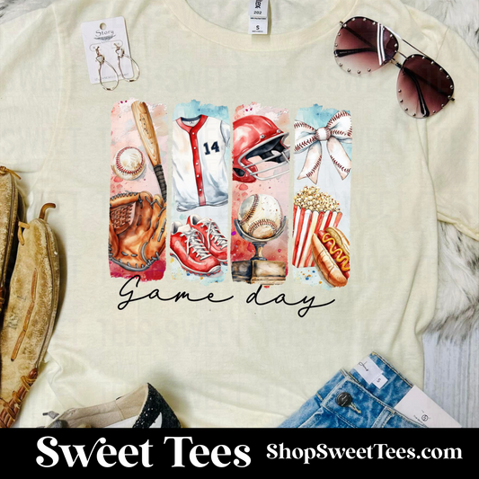 Baseball Paint Stroke tee