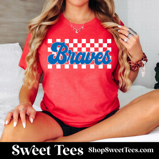 Braves Checker tee