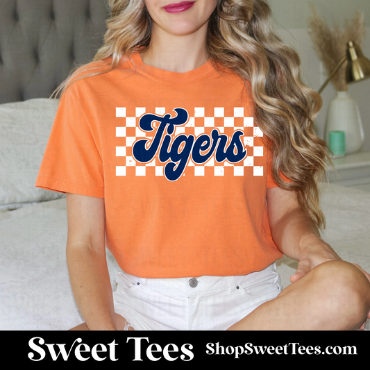 Detroit Tigers Checker tee - Orange
