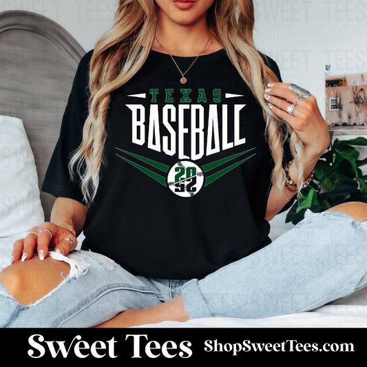 Texas Baseball 002 tee - Black