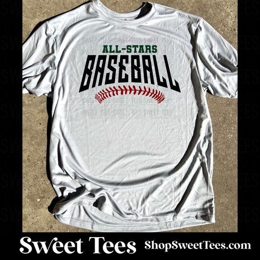 All-Stars Baseball Arched Stitch tee