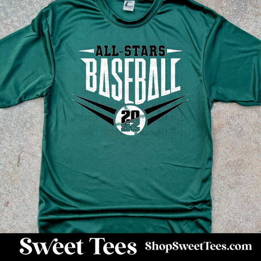 All-Stars Baseball 002 Drifit tee - Green