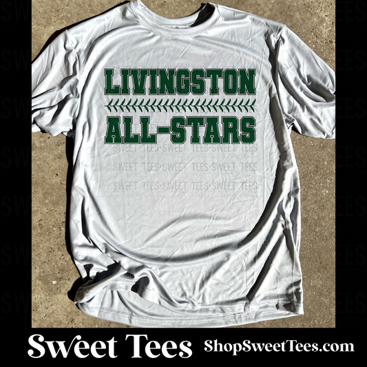 Livingston All-Stars Stitch Drifit tee - Silver