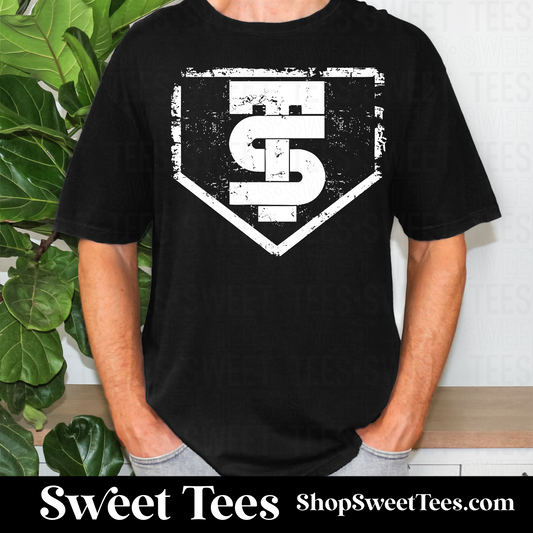 Texas Slam Distress Plate - No Stitching tee