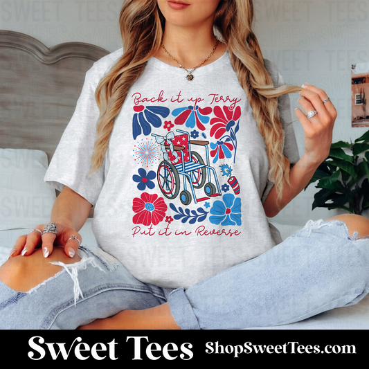 Back it up Terry Flower tee