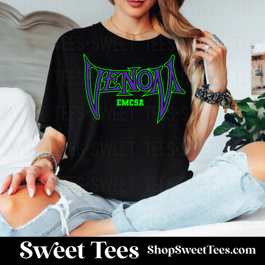 Venom Softball tee - Black