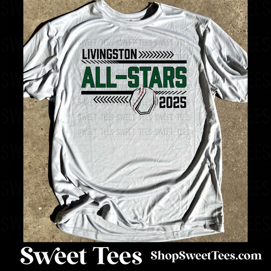 Livingston All-Stars Arrow Drifit tee - Silver