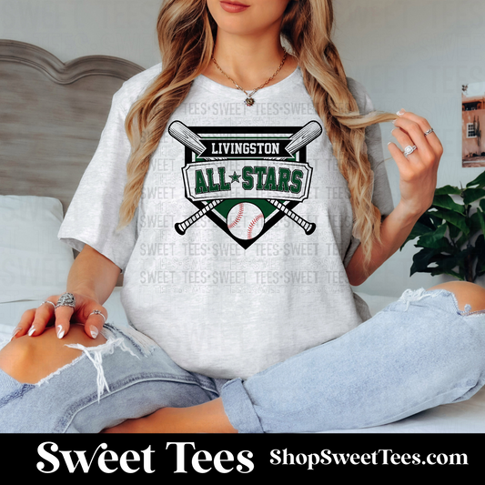 Livingston All-Stars Criss Cross tee - Ash