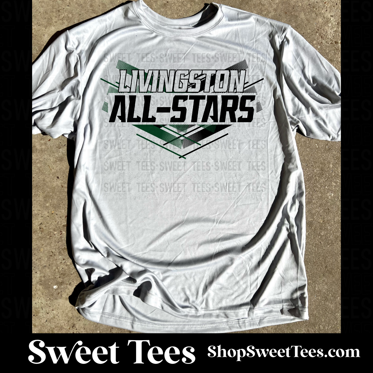 Livingston All-Stars Lined Fan tee