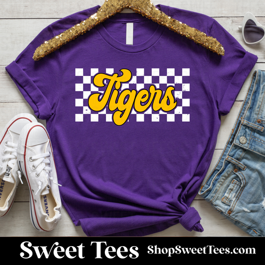 LSU Tigers Checker tee