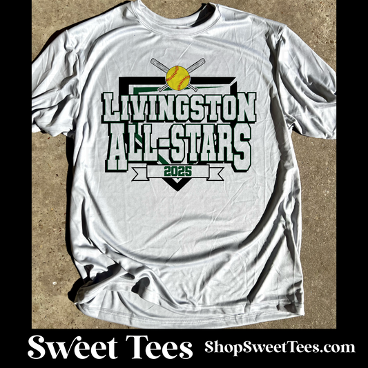 Livingston Softball All-Stars 2025 Plate Drifit tee