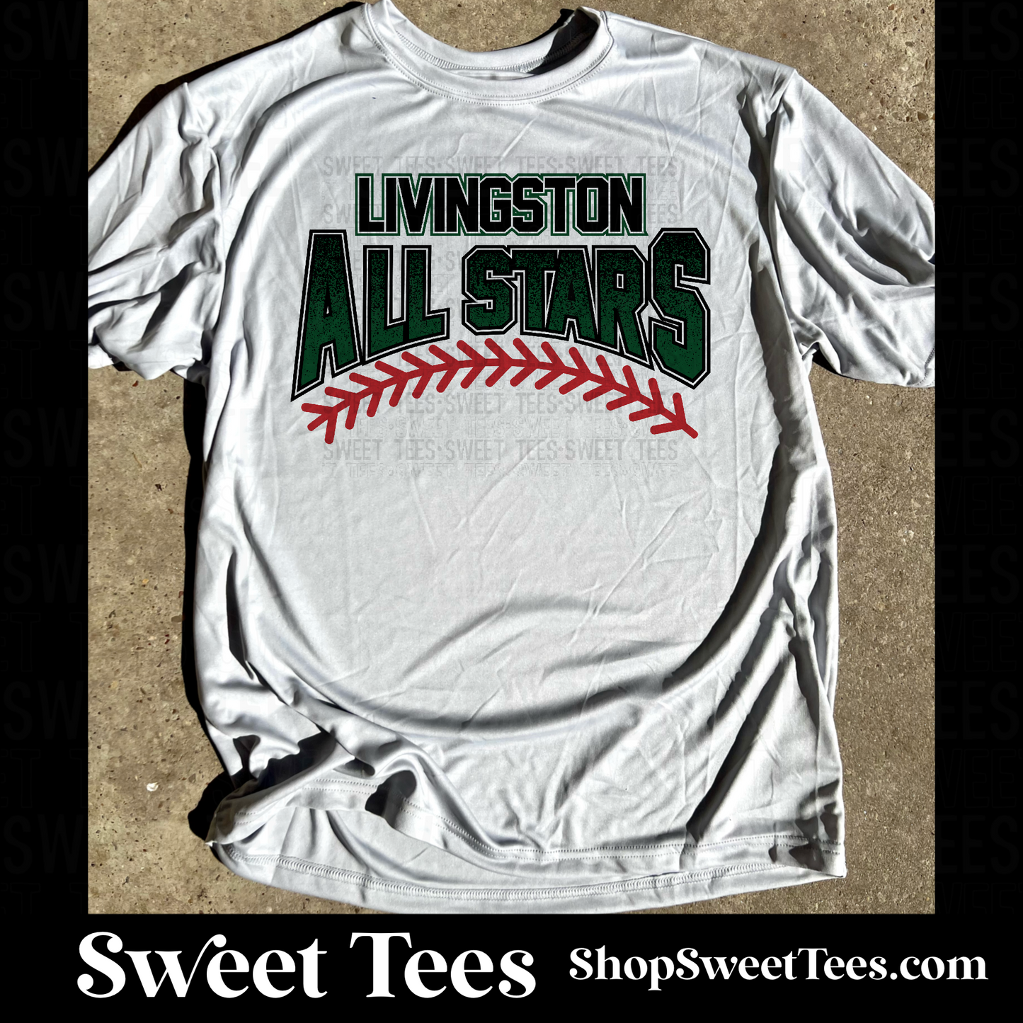 Livingston All-Stars Gradient Arched Stitch Drifit tee