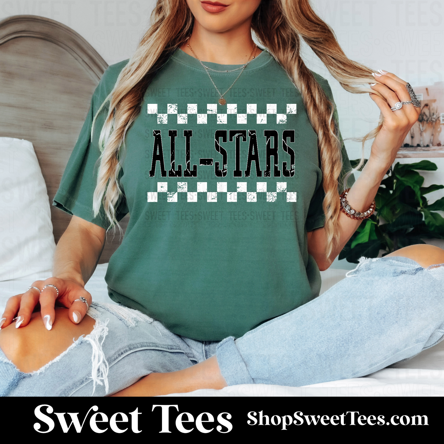 Livingston All-Stars Grunge Checker tee - CC