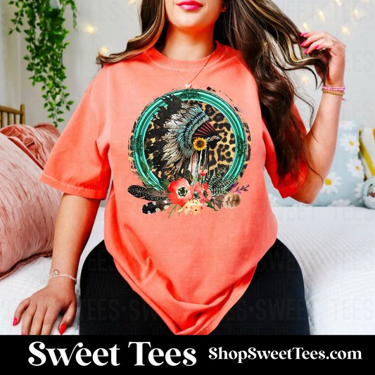 Leopard Headdress tee