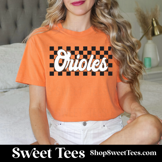 Orioles Checker tee