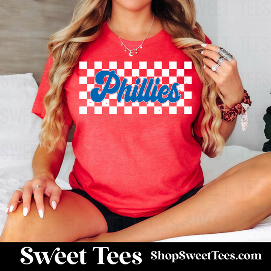 Phillies Checker tee - Red