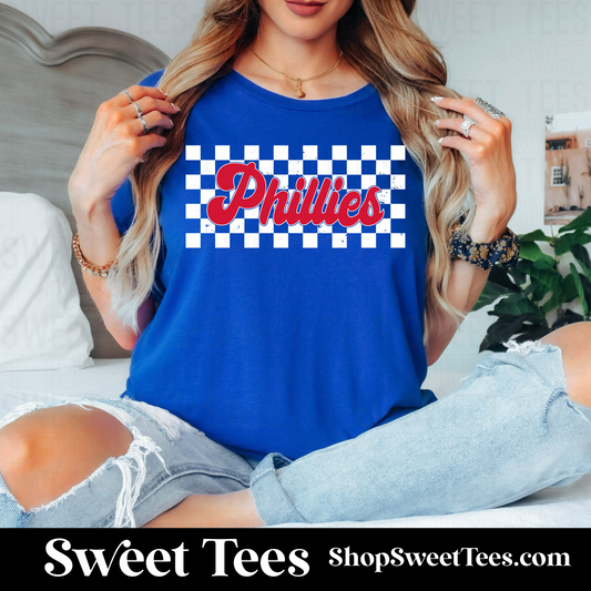 Phillies Checker tee - Blue