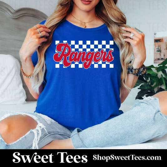 Rangers Checker tee - Blue
