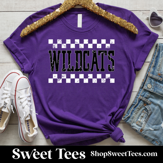 Big Sandy Wildcats College Checker tee