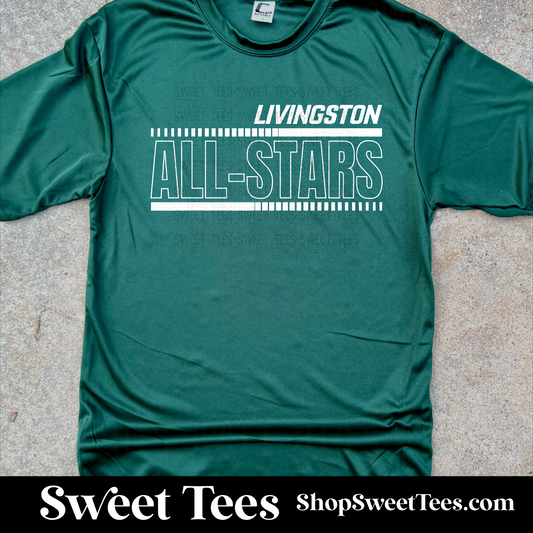 Livingston All-Stars Italic Drifit tee