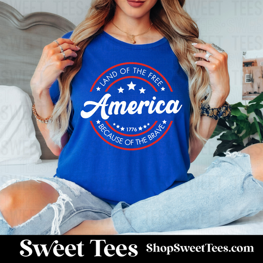 America Circle tee - Royal