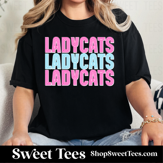 SETX Ladycats Inline Stacked 057 tee