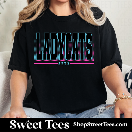 SETX Ladycats Halftone 096 tee