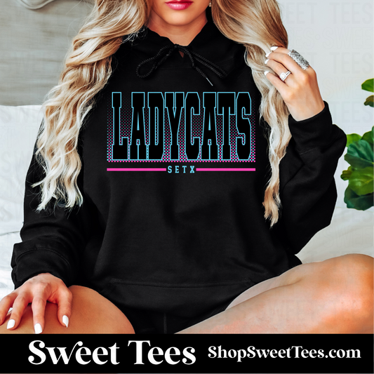 SETX Ladycats Halftone 096 Hoodie