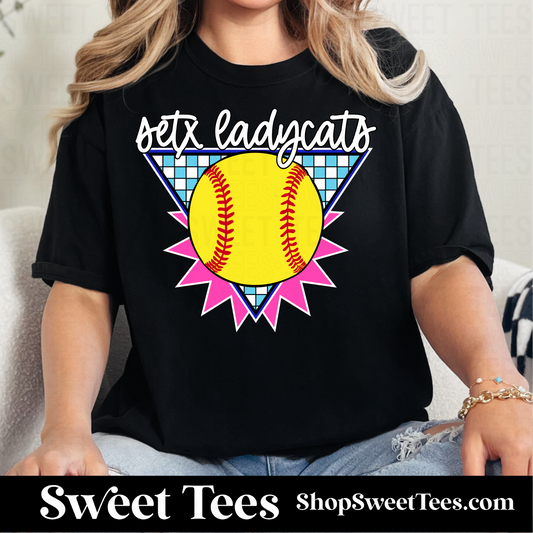 SETX Ladycats Retro 118 tee