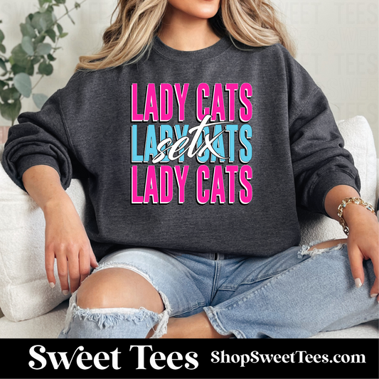 SETX Ladycats Stacked Script 134 Sweatshirt