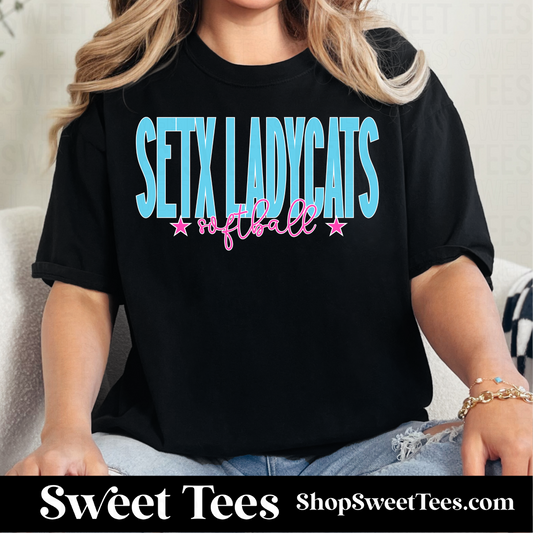 SETX Ladycats 160 tee