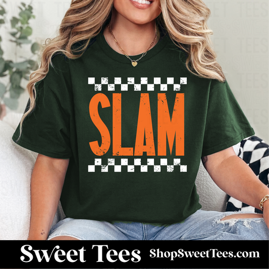 Texas Slam Distress Checker 061 tee